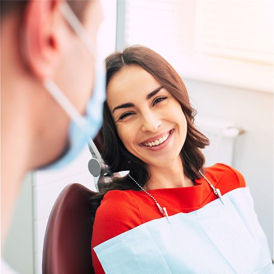 woman at dentist